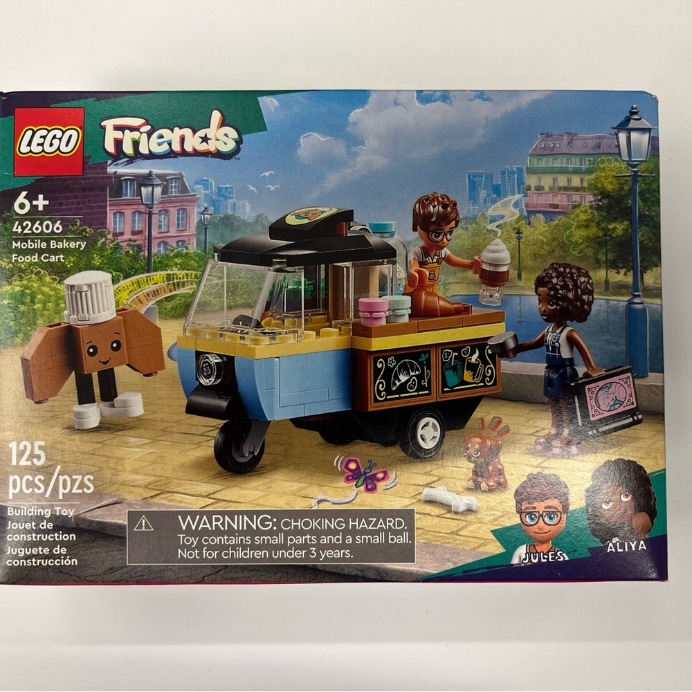 LEGO Friends Mobile Bakery Food Cart Set - Blue and Black